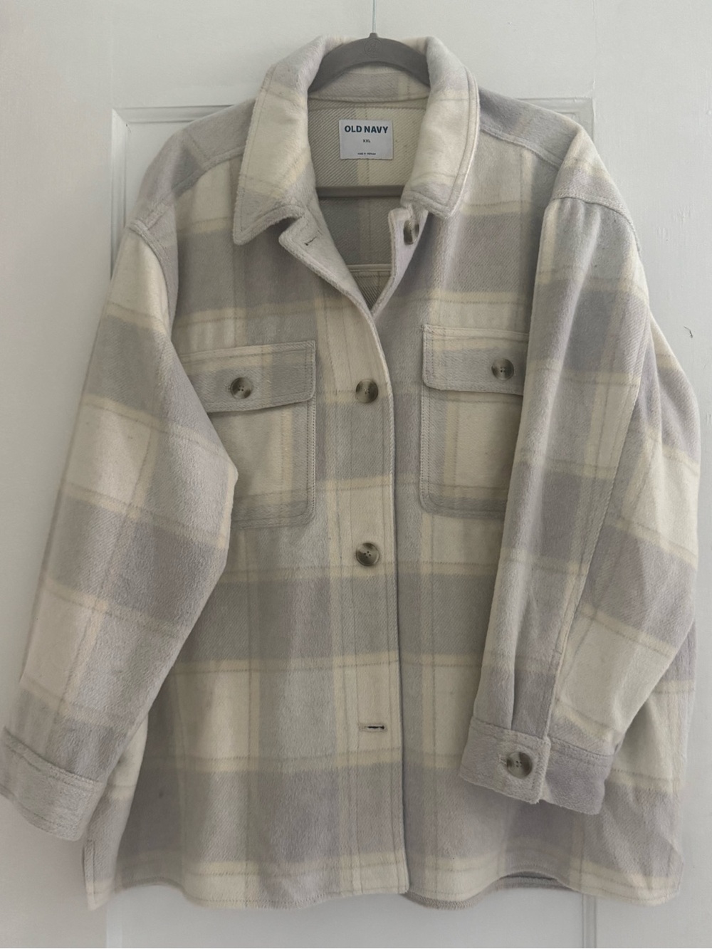 Fleece Plaid Jacket XXL